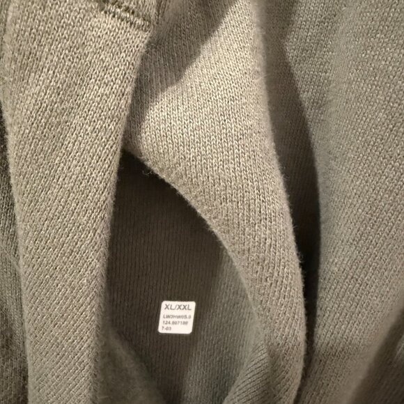 Lululemon Funnel-Neck Half Zip Scuba Scuba Army Green Size XL/XXL - Picture 4 of 6